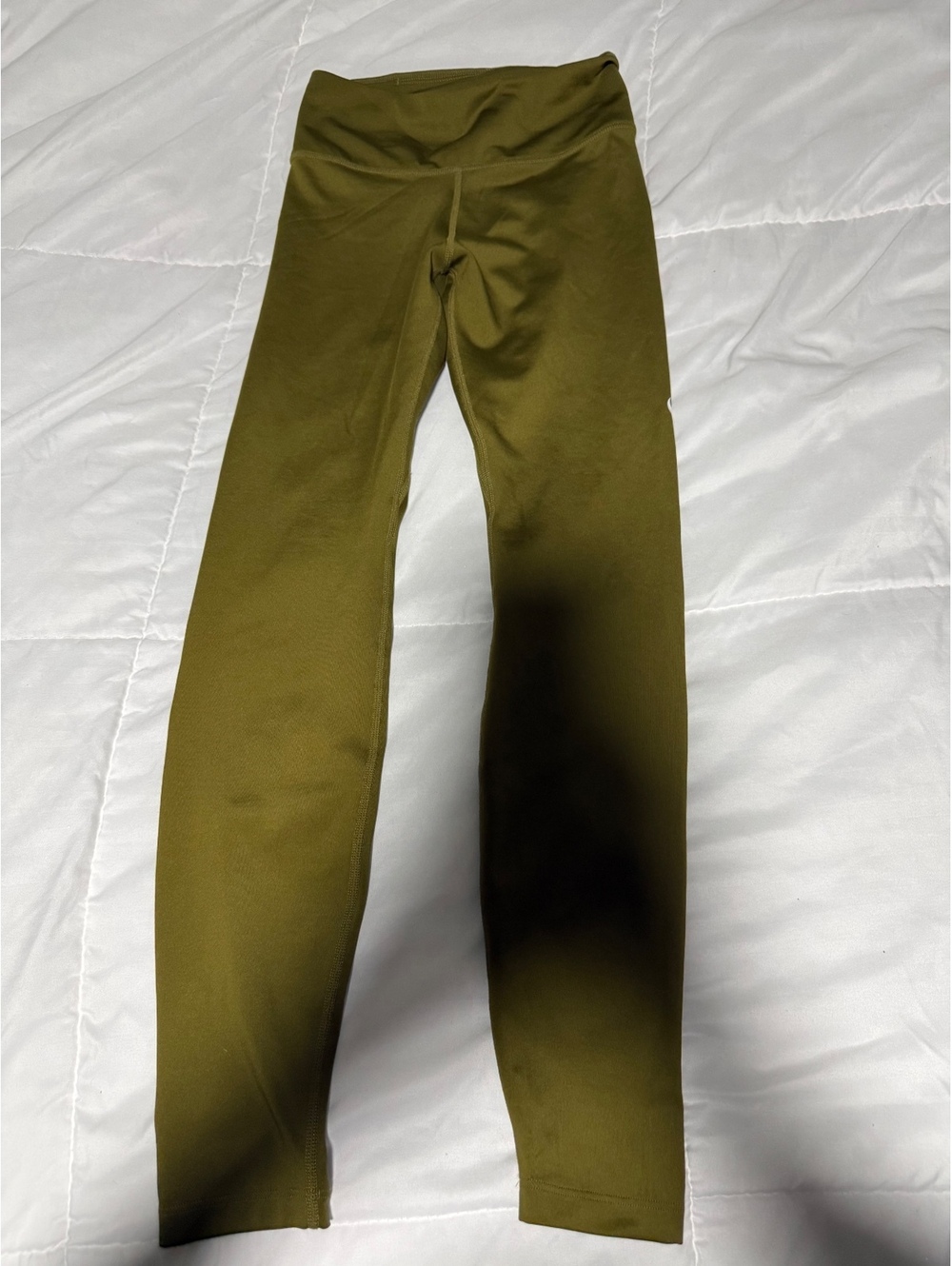 Nike Dri-FIT Olive Green Athletic Leggings - Picture 2 of 4